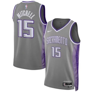 Ottimo Raffinato Davion Mitchell Sacramento Kings Nike Unisex 2022/23 Swingman Jersey City Edition Anthracite  per i Fan Veri