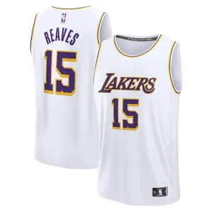 Eccezionale Magnifico Austin Reaves Los Angeles Lakers Youth Fast Break Replica Player Jersey Association Edition White  per i Fan Veri