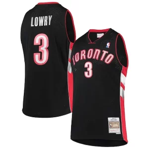 Bellissimo Comodo Classico Kyle Lowry Toronto Raptors 2001/02 Hardwood Classics Swingman Jersey Black  per i Fan Veri