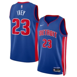 Raffinato Cool Jaden Ivey Detroit Pistons Nike Unisex 2022 NBA Draft First Round Pick Swingman Jersey Icon Edition Blue  per i Fan Veri