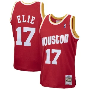 Magnifico Mario Elie Houston Rockets 1993/94 Hardwood Classics Swingman Jersey Red  per i Fan Veri