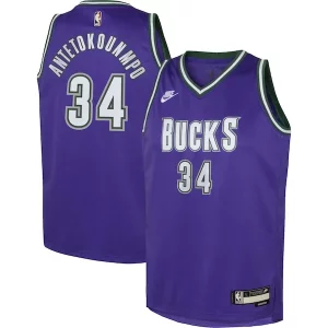 Raffinato Pratico Prestigioso Giannis Antetokounmpo Milwaukee Bucks Nike Youth 2022/23 Swingman Jersey Purple Classic Edition  per i Fan Veri