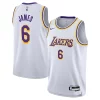 Sofisticato LeBron James Los Angeles Lakers Nike Youth Performance Swingman Jersey Association Edition White per i Fan Veri
