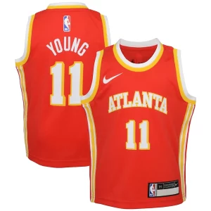 Moderno Duraturo Trae Young Atlanta Hawks Nike Preschool Swingman Player Jersey Icon Edition Red  per i Fan Veri