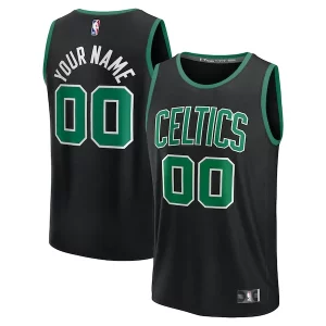 Pratico Magnifico Boston Celtics Youth Custom Fast Break Jersey Black Statement Edition/Kelly Green/White  per i Fan Veri