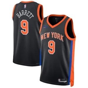 Ottimo RJ Barrett New York Knicks Nike Unisex 2022/23 Swingman Jersey City Edition Black  per i Fan Veri