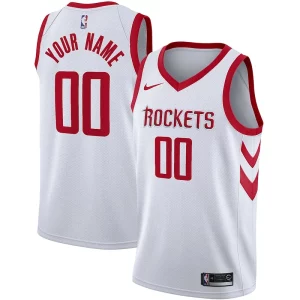 Lussuoso Houston Rockets Nike Swingman Custom Jersey Association Edition White  per i Fan Veri