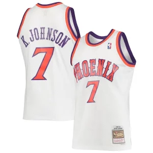 Comodo Fantastico Kevin Johnson Phoenix Suns 1988/89 Hardwood Classics Swingman Jersey White  per i Fan Veri