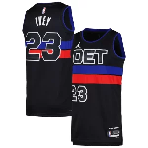 Fantastico Jaden Ivey Detroit Pistons Jordan Brand Unisex Swingman Jersey Statement Edition Black  per i Fan Veri