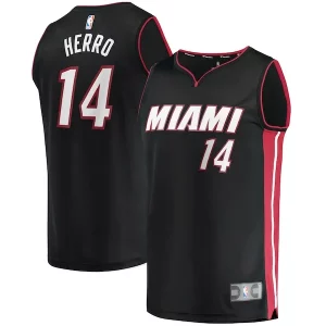 Gorgeous Incantevole Tyler Herro Miami Heat Fast Break Replica Jersey Icon Edition Black  per i Fan Veri