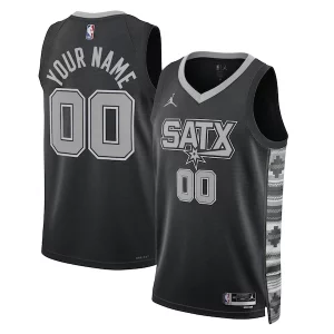 Duraturo Bellissimo Classico San Antonio Spurs Jordan Brand Unisex 2022/23 Swingman Custom Jersey Statement Edition Black  per i Fan Veri
