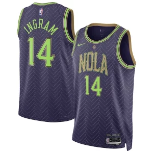 Ottimo Brandon Ingram New Orleans Pelicans Nike Unisex 2024/25 Swingman Player Jersey City Edition Purple  per i Fan Veri