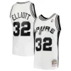 Prestigioso Sean Elliott San Antonio Spurs 1998/99 Hardwood Classics Swingman Jersey White  per i Fan Veri