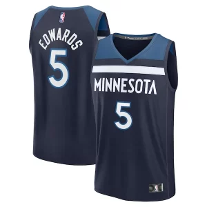 Gorgeous Stupendo Pratico Anthony Edwards Minnesota Timberwolves Fast Break Replica Player Jersey Icon Edition Navy  per i Fan Veri