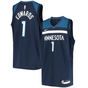 Magnifico Duraturo Meraviglioso Anthony Edwards Minnesota Timberwolves Nike Youth 2020/21 Swingman Jersey Icon Edition Navy  per i Fan Veri