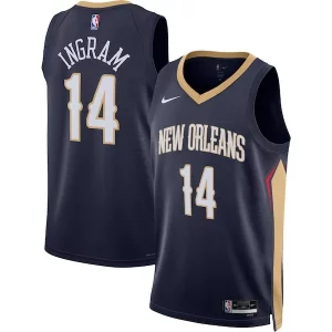 Pratico Fascinante Brandon Ingram New Orleans Pelicans Nike Unisex Swingman Jersey Icon Edition Navy  per i Fan Veri