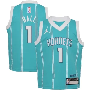 Robusto Ottimo LaMelo Ball Charlotte Hornets Jordan Brand Toddler Swingman Player Jersey Icon Edition Teal  per i Fan Veri