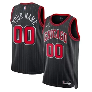 Accattivante Comodo Moderno Chicago Bulls Jordan Brand Unisex 2022/23 Swingman Custom Jersey Statement Edition Black  per i Fan Veri
