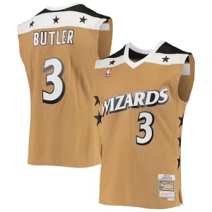 Elegante Caron Butler Washington Wizards 2001/02 Hardwood Classics Swingman Jersey Gold  per i Fan Veri