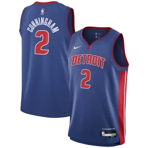 Bellissimo Cade Cunningham Detroit Pistons Nike Youth Swingman Jersey Icon Edition Blue  per i Fan Veri