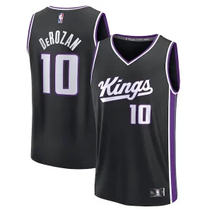 Ottimo Accattivante Meraviglioso DeMar DeRozan Sacramento Kings Fast Break Replica Player Jersey Icon Edition Black  per i Fan Veri