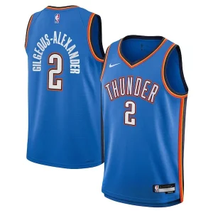 Fantastico Raffinato Elegante Shai Gilgeous Alexander Oklahoma City Thunder Nike Youth Swingman Jersey Icon Edition Blue  per i Fan Veri