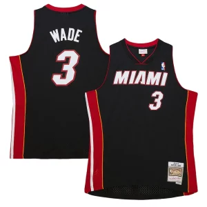 Delizioso Dwyane Wade Miami Heat Hardwood Classics Swingman Jersey Black  per i Fan Veri