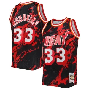 Classico Alonzo Mourning Miami Heat 1996/97 Hardwood Classics Marble Swingman Jersey Black  per i Fan Veri