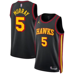 Raffinato Robusto Dejounte Murray Atlanta Hawks Jordan Brand Unisex Swingman Jersey Statement Edition Black  per i Fan Veri