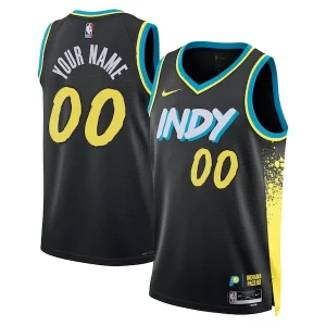 Ottimo Incantevole Robusto Indiana Pacers Nike Unisex 2023/24 Custom Swingman Jersey Black City Edition  per i Fan Veri