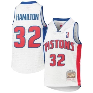 Fantastico Richard Hamilton Detroit Pistons Youth 2003/04 Hardwood Classics Swingman Jersey White  per i Fan Veri