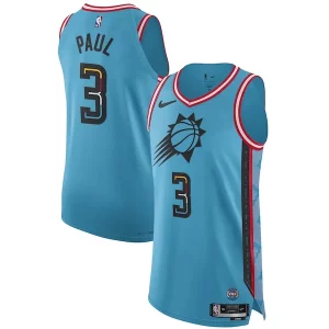 Prestigioso Bellissimo Versatile Chris Paul Phoenix Suns Nike 2022/23 Authentic Jersey City Edition Turquoise  per i Fan Veri