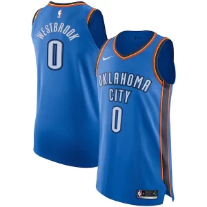 Bellissimo Versatile Attraente Russell Westbrook Oklahoma City Thunder Nike Authentic Player Jersey Icon Edition Blue  per i Fan Veri