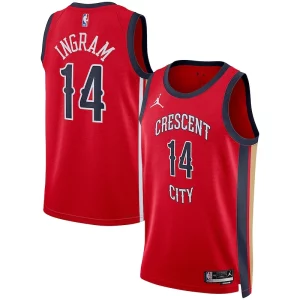 Accattivante Resistente Eccezionale Brandon Ingram New Orleans Pelicans Jordan Brand Unisex Swingman Jersey Statement Edition Red  per i Fan Veri
