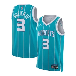 Cool Trendy Terry Rozier Charlotte Hornets Jordan Brand Unisex Swingman Jersey Association Edition Teal  per i Fan Veri