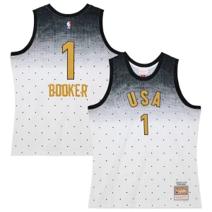 Trendy Devin Booker Team USA 2016 Hardwood Classics Rising Stars Swingman Jersey White  per i Fan Veri