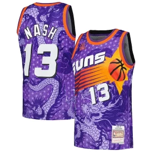 Fascinante Resistente Steve Nash Phoenix Suns 1996/97 Hardwood Classics Asian Heritage 6.0 Swingman Throwback Player Jersey Purple  per i Fan Veri
