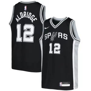 Eccezionale Stupendo Robusto LaMarcus Aldridge San Antonio Spurs Nike Youth Swingman Jersey Icon Edition Black  per i Fan Veri