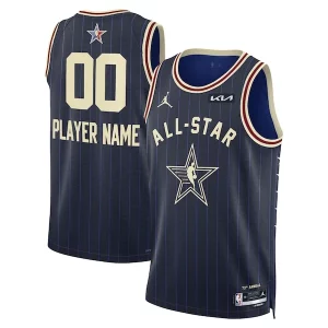 Sofisticato Fantastico Jordan Brand Unisex 2024 NBA All Star Game Swingman Custom Jersey Navy  per i Fan Veri