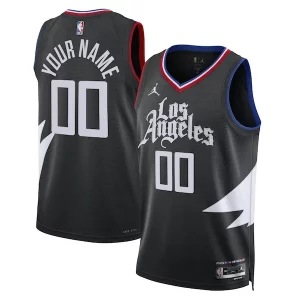 Raffinato LA Clippers Jordan Brand Unisex 2022/23 Swingman Custom Jersey Statement Edition Black  per i Fan Veri