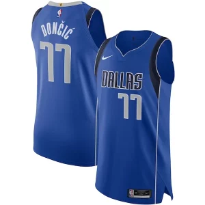 Fantastico Raffinato Luka Dončić Dallas Mavericks Nike Authentic Jersey Association Edition Blue  per i Fan Veri