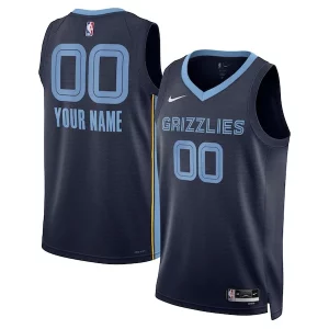 Delizioso Sofisticato Memphis Grizzlies Nike Unisex Swingman Custom Jersey Navy Icon Edition  per i Fan Veri