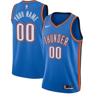 Raffinato Sofisticato Oklahoma City Thunder Nike Custom Swingman Jersey Icon Edition Blue  per i Fan Veri