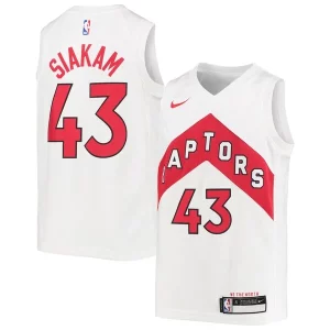 Trendy Pascal Siakam Toronto Raptors Nike Youth Swingman Jersey Association Edition White/Red  per i Fan Veri