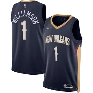 Fascinante Moderno Zion Williamson New Orleans Pelicans Nike 2021/22 Diamond Swingman Jersey Icon Edition Navy  per i Fan Veri