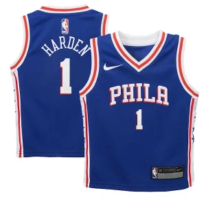 Pratico James Harden Philadelphia 76ers Nike Preschool Swingman Player Jersey Icon Edition Royal  per i Fan Veri