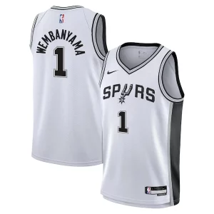 Duraturo Prestigioso Sofisticato Victor Wembanyama San Antonio Spurs Nike Youth Swingman Jersey Association Edition White  per i Fan Veri