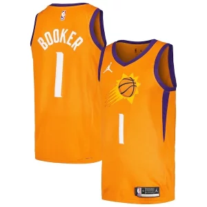 Lussuoso Robusto Devin Booker Phoenix Suns Jordan Brand Swingman Player Jersey Statement Edition Orange  per i Fan Veri