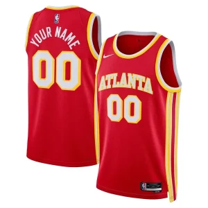 Cool Pratico Splendido Atlanta Hawks Nike Unisex Swingman Custom Jersey Red Icon Edition  per i Fan Veri