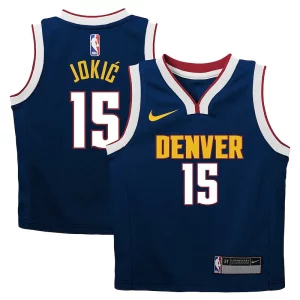 Trendy Nikola Jokic Denver Nuggets Nike Toddler Swingman Player Jersey Icon Edition Navy  per i Fan Veri